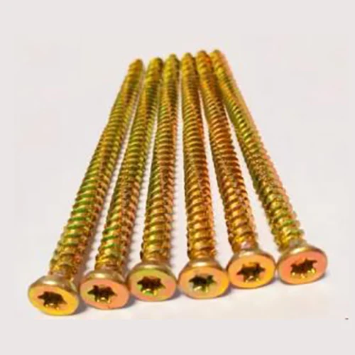 Torx Pozi 6 nibs keltainen sinkki hi-lo kierrebetoniruuvi